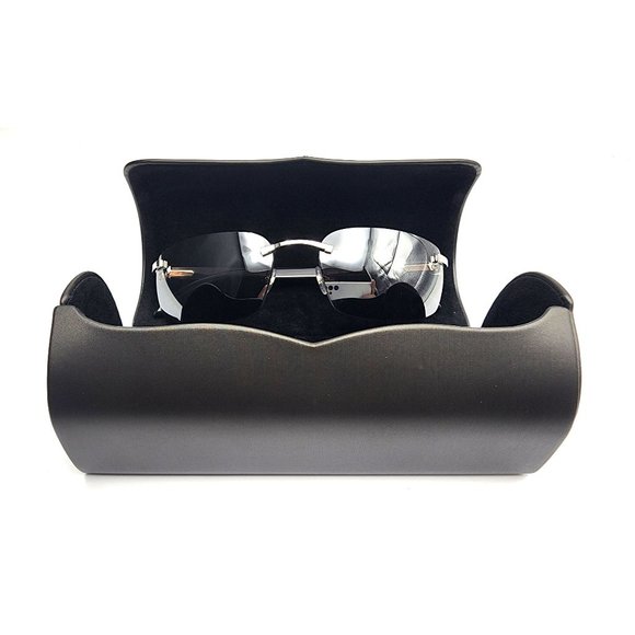 NEW! Cartier Buffalo Black/Grey-Silver Mirror Sunglasses - Picture 3 of 13